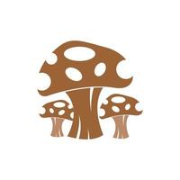 design de logotipo de ícone de cogumelo vetor