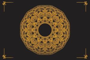 mandala de luxo geométrica padrão circular para alpona, henna, mehndi, tatuagem, decoração. vetor