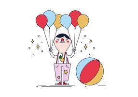 Vector livre Clown