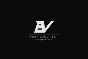 design de logotipo de letra bv. ilustração em vetor ícone letras bv modernas criativas.