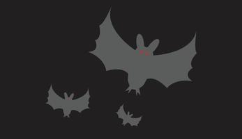 enxame de morcegos no halloween vetor