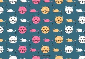 Gato e rato Pattern vetor