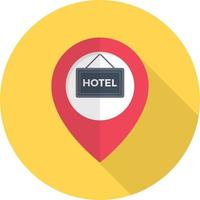 ilustração vetorial de localização do hotel em ícones de símbolos.vector de qualidade background.premium para conceito e design gráfico. vetor
