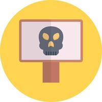 ilustração vetorial de placa de halloween em um icons.vector de qualidade background.premium para conceito e design gráfico. vetor