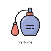 ilustração de design de ícone de contorno cheia de vetor de perfume. símbolo de limpeza no arquivo eps 10 de fundo branco