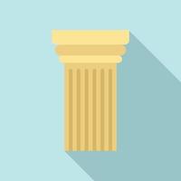 ícone da coluna grega, estilo simples vetor