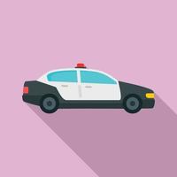 ícone do carro de patrulha da polícia, estilo simples vetor