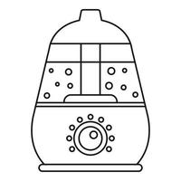 ícone do umidificador de ambiente, estilo de estrutura de tópicos vetor