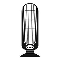 ícone do ventilador do aquecedor, estilo simples vetor