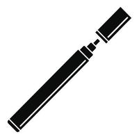 ícone de cigarro eletrônico, estilo simples vetor