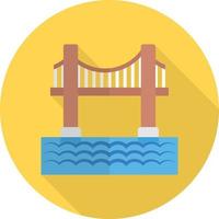 ilustração em vetor golden gate bridge em um icons.vector de qualidade background.premium para conceito e design gráfico.