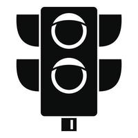 ícone do semáforo pedestre, estilo simples vetor