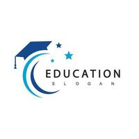 modelo de design de logotipo educacional, ilustração vetorial vetor