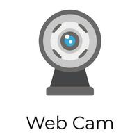 conceitos modernos de webcam vetor