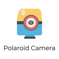 câmera polaroid na moda vetor