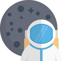 ilustração vetorial de lua de astronauta em um icons.vector de qualidade background.premium para conceito e design gráfico. vetor