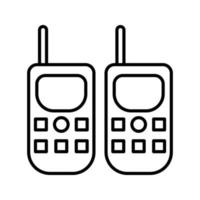 ícone de vetor de walkie-talkie