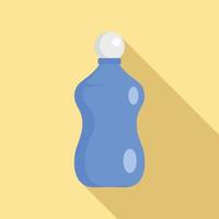 ícone de garrafa de xampu de bolha, estilo simples vetor