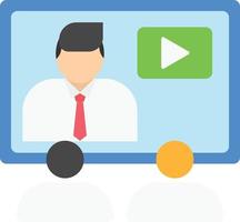 seminário aprendendo ilustração vetorial online vetor