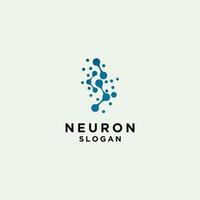 imagem vetorial de ícone do logotipo do neurônio vetor