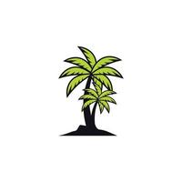 imagens do logotipo do palm tree summer vetor