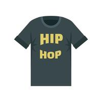 ícone de camiseta hip hop, estilo simples vetor