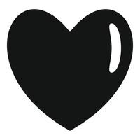 ícone de coração humano quente, estilo simples. vetor