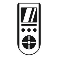 ícone de condicionador de controle remoto digital, estilo simples vetor