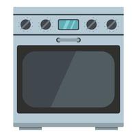 ícone de forno a gás doméstico, estilo cartoon vetor