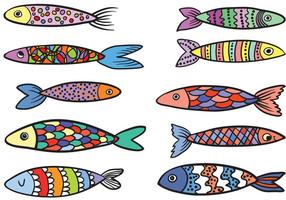 Vectors peixes coloridos gratuitos
