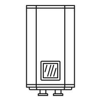 ícone de caldeira a gás natural, estilo de estrutura de tópicos vetor