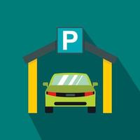 ícone de estacionamento em estilo simples vetor
