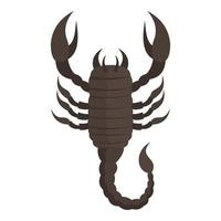 ícone de escorpião, estilo cartoon vetor