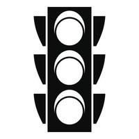 ícone de semáforos de regulamentação, estilo simples vetor