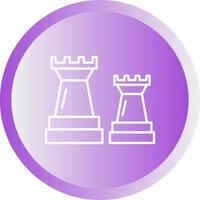 ícone de vetor de peça de xadrez