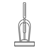 ícone de aspirador de mão antigo, estilo de estrutura de tópicos vetor