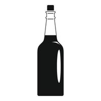 ícone de garrafa de azeite fino, estilo simples vetor