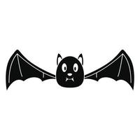 ícone de morcego, estilo simples vetor
