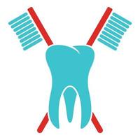 ícone do logotipo do dente de pérola, estilo simples. vetor