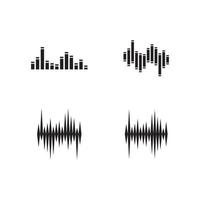 ilustração do vetor de ondas sonoras