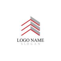 design de logotipo de imóveis, propriedades e construção para sinal corporativo de negócios. vetor