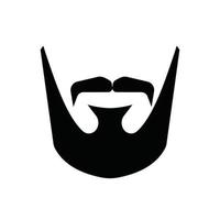 design de vetor de logotipo de homens barbudos
