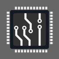 ícone da placa de circuito eletrônico vetor