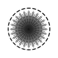 motivos ornamentais padrão em forma de círculo para decoração, padrão de motivos, ornamentado, fundo, site ou elemento de design gráfico. ilustração vetorial vetor