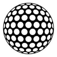 ícone de bola de golfe, estilo simples vetor