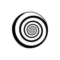 ícone de círculo hipnótico, estilo de estrutura de tópicos vetor