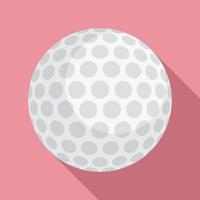 ícone de bola de golfe, estilo simples vetor