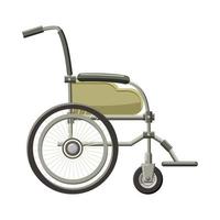ícone de cadeira de rodas em estilo cartoon vetor