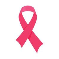 ícone de fita de câncer rosa, estilo simples vetor