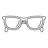 ícone de óculos de contabilidade, estilo de estrutura de tópicos vetor